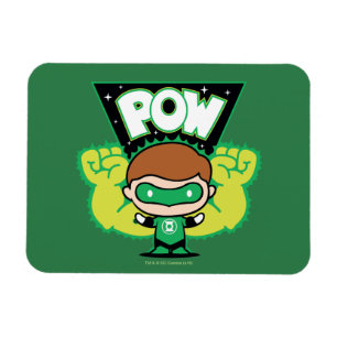 Chibi Green Lantern Forming Giant Fists Magneet