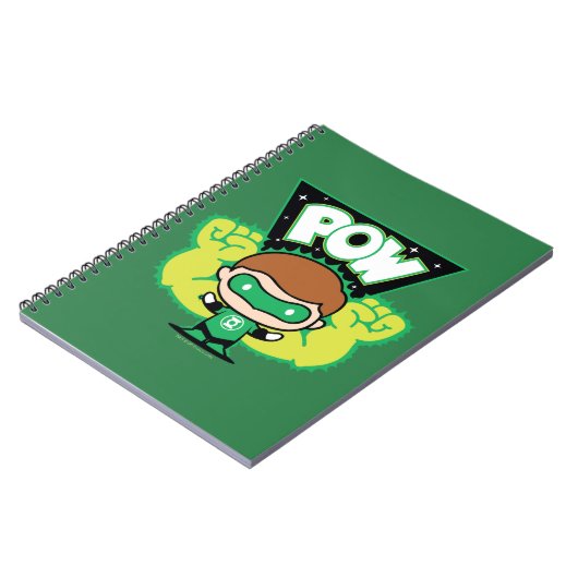 Chibi Green Lantern Forming Giant Fists Notitieboek (Linkerzijde)