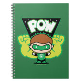 Chibi Green Lantern Forming Giant Fists Notitieboek (Voorkant)