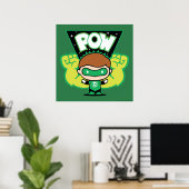 Chibi Green Lantern Forming Giant Fists Poster (Thuiskantoor)