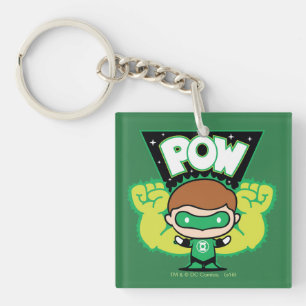Chibi Green Lantern Forming Giant Fists Sleutelhanger