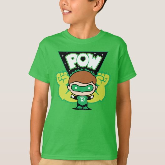 Chibi Green Lantern Forming Giant Fists T-shirt (Voorkant)