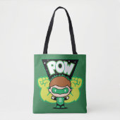 Chibi Green Lantern Forming Giant Fists Tote Bag (Voorkant)