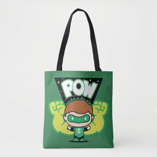 Chibi Green Lantern Forming Giant Fists Tote Bag (Voorkant)