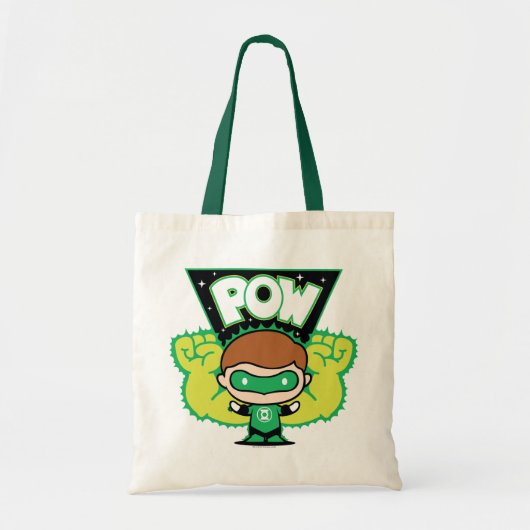 Chibi Green Lantern Forming Giant Fists Tote Bag (Voorkant)