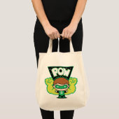 Chibi Green Lantern Forming Giant Fists Tote Bag (Voorkant (product))