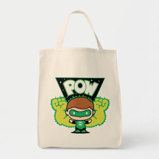 Chibi Green Lantern Forming Giant Fists Tote Bag (Voorkant)