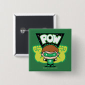Chibi Green Lantern Forming Giant Fists Vierkante Button 5,1 Cm (Voorkant /achterkant)