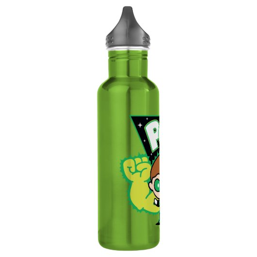 Chibi Green Lantern Forming Giant Fists Waterfles (Links)