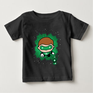 Chibi Green Lantern vliegt door de ruimte