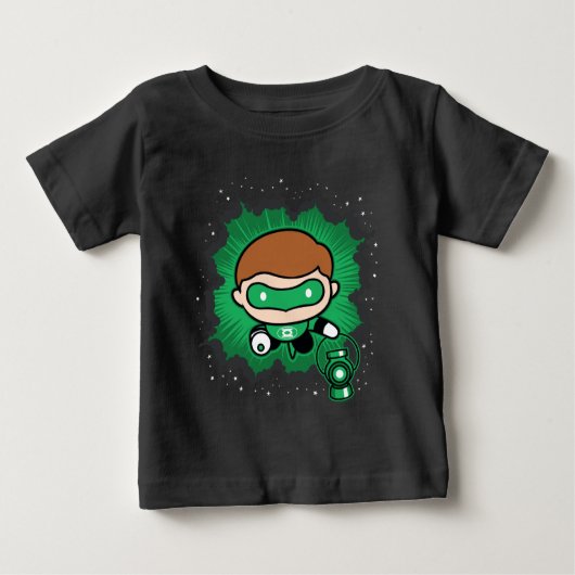 Chibi Green Lantern vliegt door de ruimte (Voorkant)
