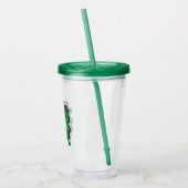 Chibi Green Lantern vliegt door de ruimte Acryl Drinkbeker (Links)