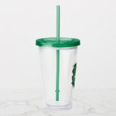 Chibi Green Lantern vliegt door de ruimte Acryl Drinkbeker (Rechts)
