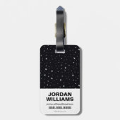 Chibi Green Lantern vliegt door de ruimte Bagagelabel (Achterkant verticaal)