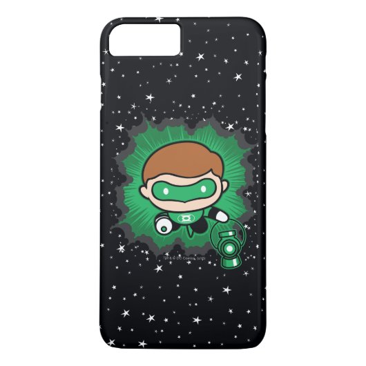 Chibi Green Lantern vliegt door de ruimte Case-Mate iPhone Case (Achterkant)