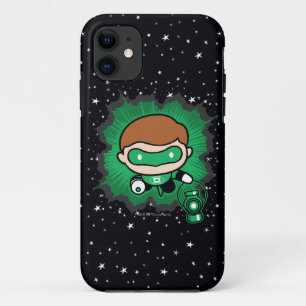 Chibi Green Lantern vliegt door de ruimte Case-Mate iPhone Case