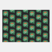 Chibi Green Lantern vliegt door de ruimte Inpakpapier Vel (Voorkant 3)
