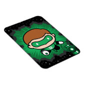 Chibi Green Lantern vliegt door de ruimte Magneet (Rechterzijde)