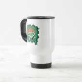 Chibi Green Lantern vliegt door de ruimte Reisbeker (Voorkant links)