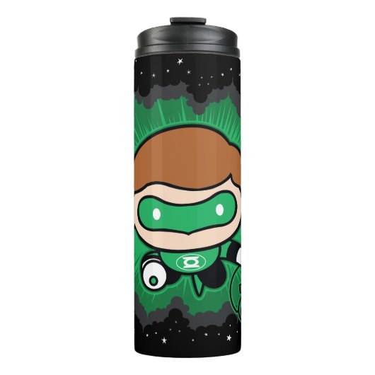 Chibi Green Lantern vliegt door de ruimte Thermosbeker (Voorkant)