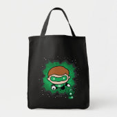 Chibi Green Lantern vliegt door de ruimte Tote Bag (Voorkant)