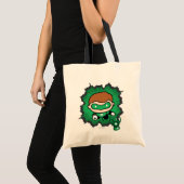 Chibi Green Lantern vliegt door de ruimte Tote Bag (Voorkant (product))