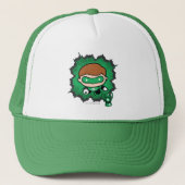 Chibi Green Lantern vliegt door de ruimte Trucker Pet (Voorkant)