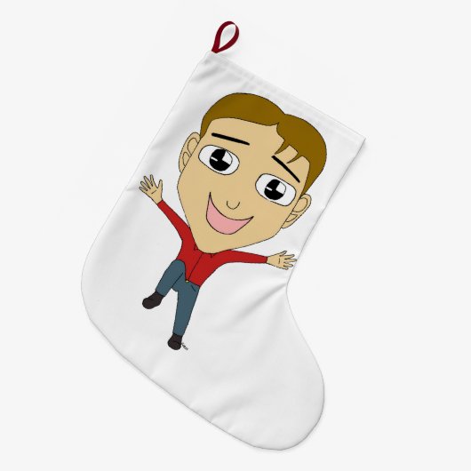 chibi grote kerstsok (Voorkant (Hangend))