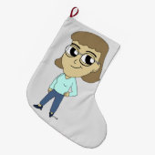 chibi grote kerstsok (Voorkant (Hangend))