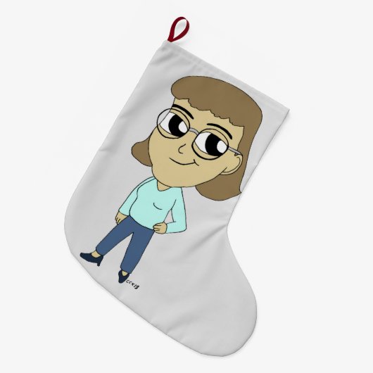 chibi grote kerstsok (Voorkant (Hangend))