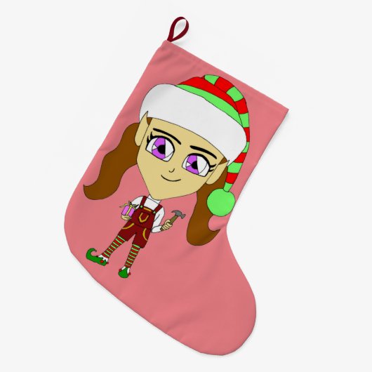 chibi grote kerstsok (Voorkant (Hangend))