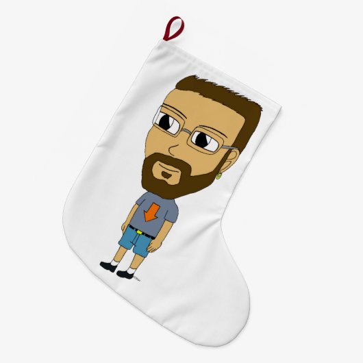 chibi grote kerstsok (Voorkant (Hangend))