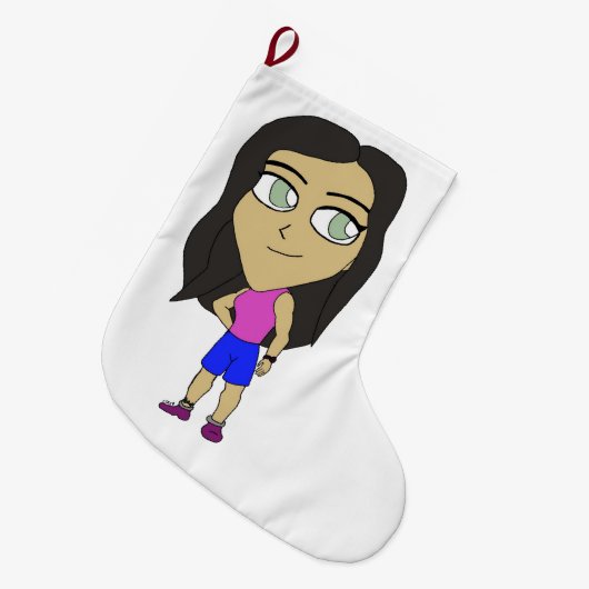 chibi grote kerstsok (Voorkant (Hangend))