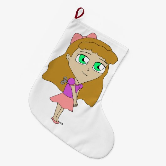 chibi grote kerstsok (Voorkant (Hangend))