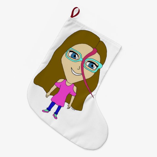 chibi grote kerstsok (Voorkant (Hangend))
