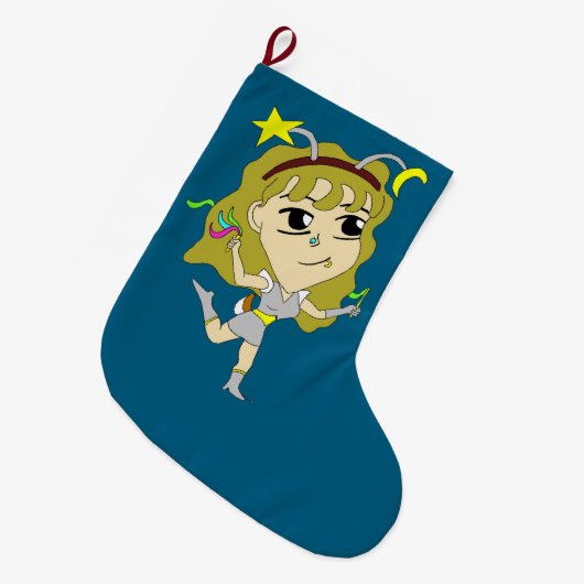 chibi grote kerstsok (Voorkant (Hangend))
