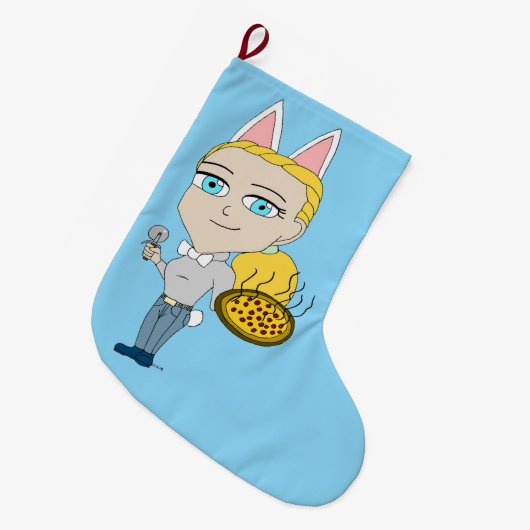 chibi grote kerstsok (Voorkant (Hangend))