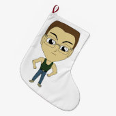chibi grote kerstsok (Voorkant (Hangend))