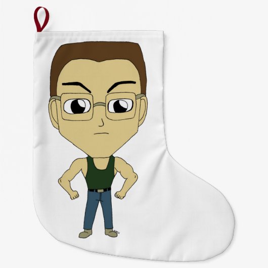 chibi grote kerstsok (Voorkant)