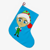chibi grote kerstsok (Voorkant (Hangend))