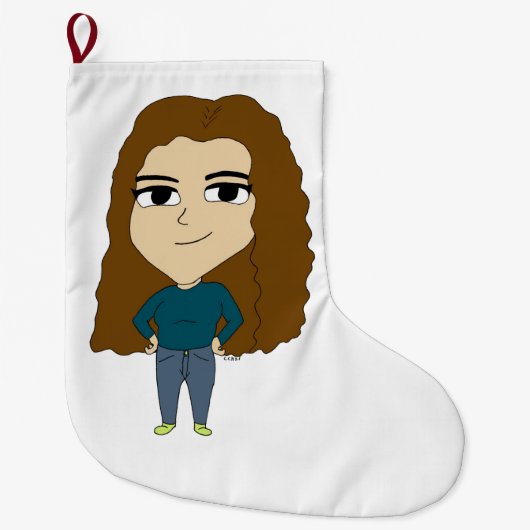 chibi grote kerstsok (Voorkant)