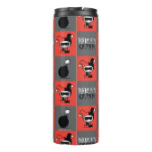 Chibi Harley Quinn Checker Pattern Thermosbeker (Achterkant)