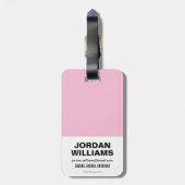 Chibi Harley Quinn en Chibi Catoman met katten Bagagelabel (Achterkant verticaal)