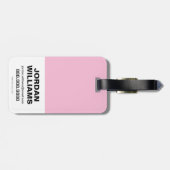 Chibi Harley Quinn en Chibi Catoman met katten Bagagelabel (Achterkant horizontaal)