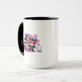 Chibi Harley Quinn en Chibi Catoman met katten Mok (Voorkant links)