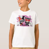 Chibi Harley Quinn en Chibi Catoman met katten T-shirt (Voorkant)