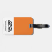 Chibi Harley Quinn en Chibi Joker Hearts Bagagelabel (Achterkant horizontaal)