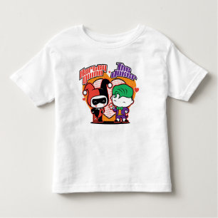 Chibi Harley Quinn en Chibi Joker Hearts Kinder Shirts