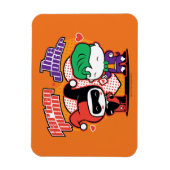 Chibi Harley Quinn en Chibi Joker Hearts Magneet (Verticaal)