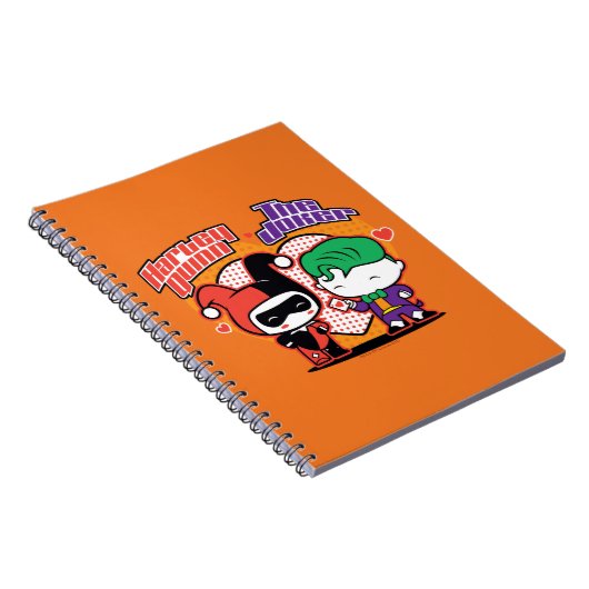 Chibi Harley Quinn en Chibi Joker Hearts Notitieboek (Rechterzijde)